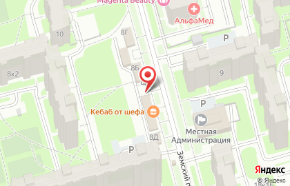 Грузинская пекарня в Приморском районе на карте