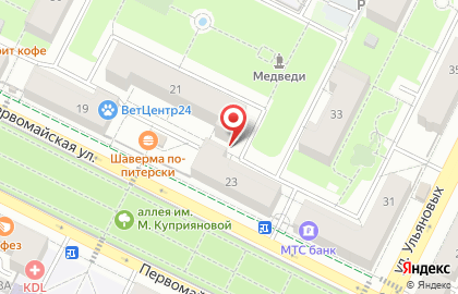 Участковый пункт полиции в Орджоникидзевском районе на карте