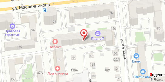 Центр дерматологии Омск на карте