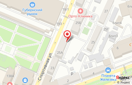 Магазин напитков Винный на Спортивной улице на карте