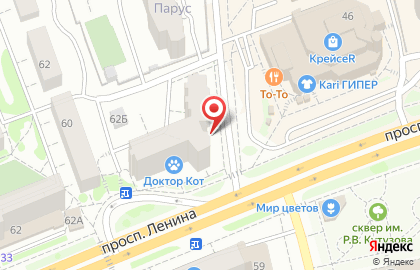 Микрокредитная компания АБЛ-Финанс на проспекте Ленина на карте