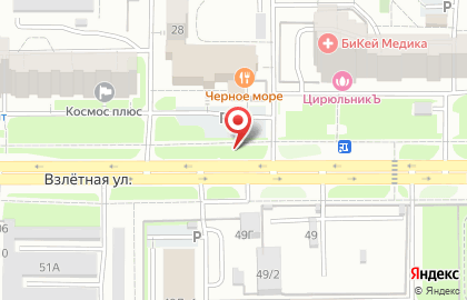 Рекламные щиты (6*3), Советский район, Ориентир-М на Взлётной улице на карте