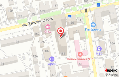 Академия Успеха на улице Дзержинского на карте
