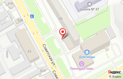 Магазин медицинских товаров Медтехника на Советской улице на карте