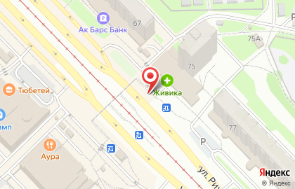 Филиал в Республике Татарстан МТС на улице Рихарда Зорге на карте