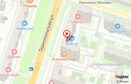 Магазин автозапчастей Exist.ru на Тернопольской улице на карте