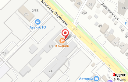 Торговая компания Меркурий на улице Красных Партизан на карте