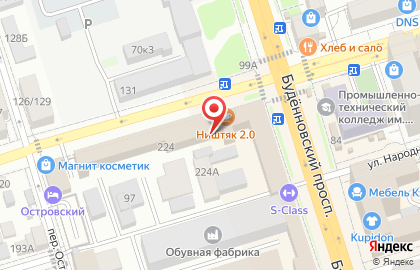 Салон Моя мебель в Октябрьском районе на карте