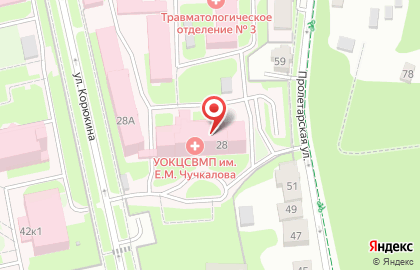 Ульяновская городская клиническая больница Скорой медицинской помощи в Ленинском районе на карте
