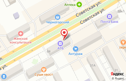 Салон продаж Tele2 на Советской улице на карте