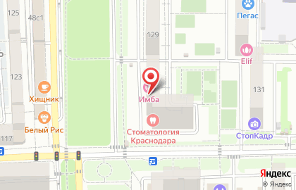 Продуктовый магазин Мандарин в Прикубанском районе на карте