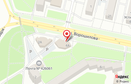 Юридический центр на улице Ворошилова на карте