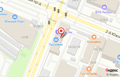Кафе на Южнопортовом 2-м проезде, 14/22 на карте