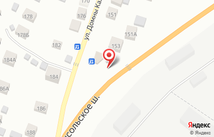 Продовольственный магазин на ул. Домны Каликовой, 155 на карте
