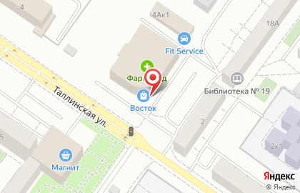 Банкомат Запсибкомбанк на Таллинской улице на карте