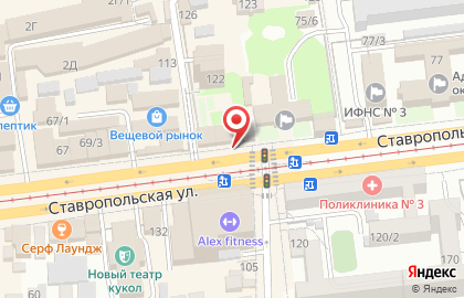 Фирменный магазин Чистовье на Ставропольской улице на карте