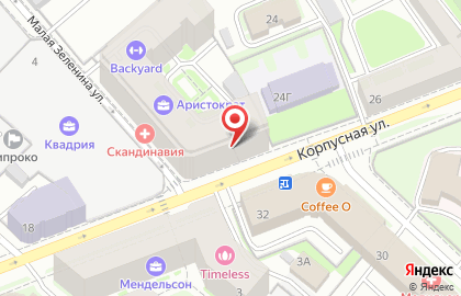 Спортивный клуб Backyard на метро Чкаловская на карте