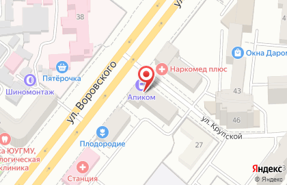 Авторизованный сервисный центр Апиком на улице Воровского на карте