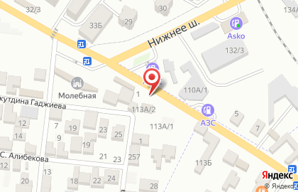 Продуктовый магазин Стекляшка в Буйнакске на карте