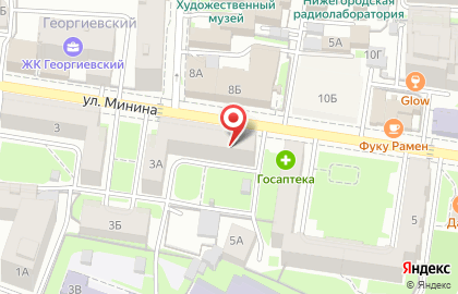 Коммерческий банк Центр-инвест в Нижегородском районе на карте