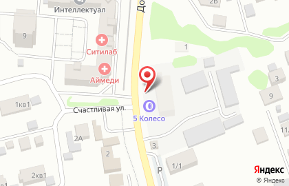 Автостоянка 5 колесо на Дорожной на карте
