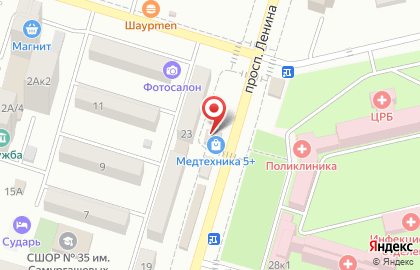 Киоск фастфудной продукции Шаурма сити на проспекте Ленина на карте