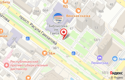 Киоск хлебобулочных изделий Махачкалинский хлебозавод №2 в Советском районе на карте