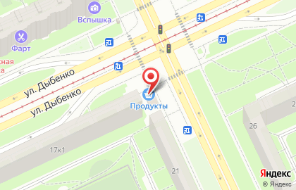 Магазин овощей и фруктов в Санкт-Петербурге на карте
