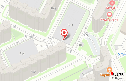 Автостоянка Паркинг на улице Бадаева, 6 к 3 на карте