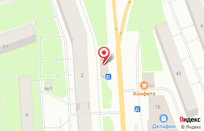 Тепличное в Северодвинске на карте