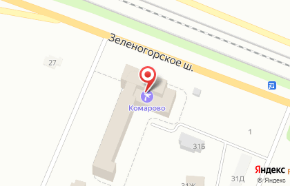 Дом отдыха и творчества Комарово в Санкт-Петербурге на карте