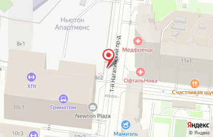 Шиномонтажная мастерская в 1-м Нагатинском проезде на карте