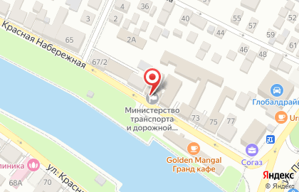 Министерство транспорта и дорожной инфраструктуры на карте
