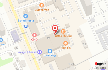 Пиццерия Додо Пицца в Москве на карте