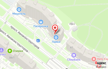 Магазин товаров для животных Любимый зверь на карте