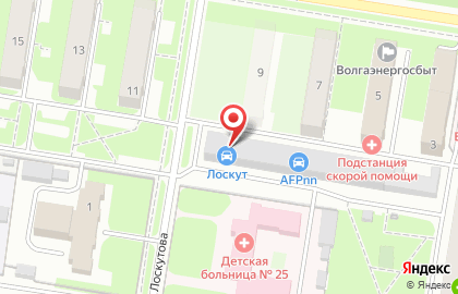 Нижегородский филиал Банкомат, Газпромбанк на улице Лоскутова на карте