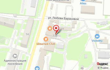 Магазин фермерского мяса Meatрофаныч на улице Любови Барановой на карте