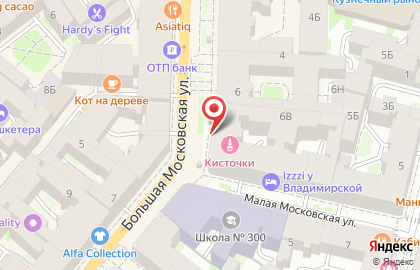Росбанк на Большой Московской улице на карте