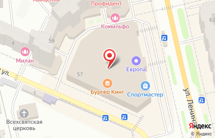 Магазин бытовой техники и электроники Эльдорадо на улице Ленина, 57 в Железногорске на карте