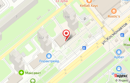 Супермаркет Магнит на улице Космонавтов, 100 на карте