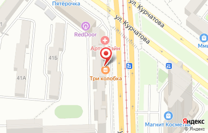 Кулинария Три колобка на улице Курчатова на карте