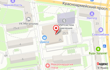 Дирижабль на Красноармейском проспекте на карте