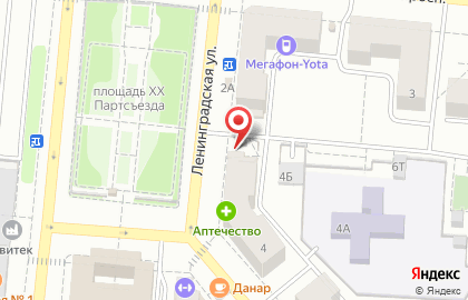 Магазин Белорусский базар на улице Ленинградской на карте