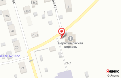 Храм во имя преподобного Серафима Саровского на Дорожной на карте