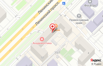 Центр оптической коррекции зрения Академоптика на карте