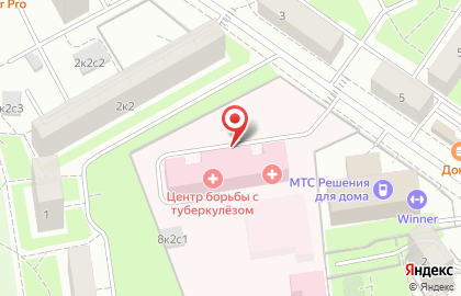Московский научно-практический центр борьбы с туберкулёзом на 8-й улице Текстильщиков на карте