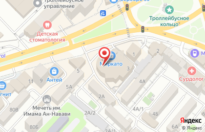 Линзтория на проспекте Али-Гаджи Акушинского на карте