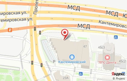 Банкомат Газпромбанк на Кантемировской улице на карте