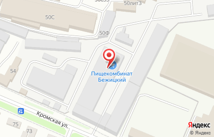 Банкомат Московский Индустриальный Банк, филиал в г. Брянске на Кромской улице на карте