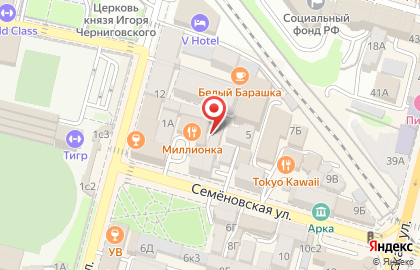 Медицинский центр Эдис на Семёновской улице на карте